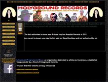 Tablet Screenshot of holyground.co.uk